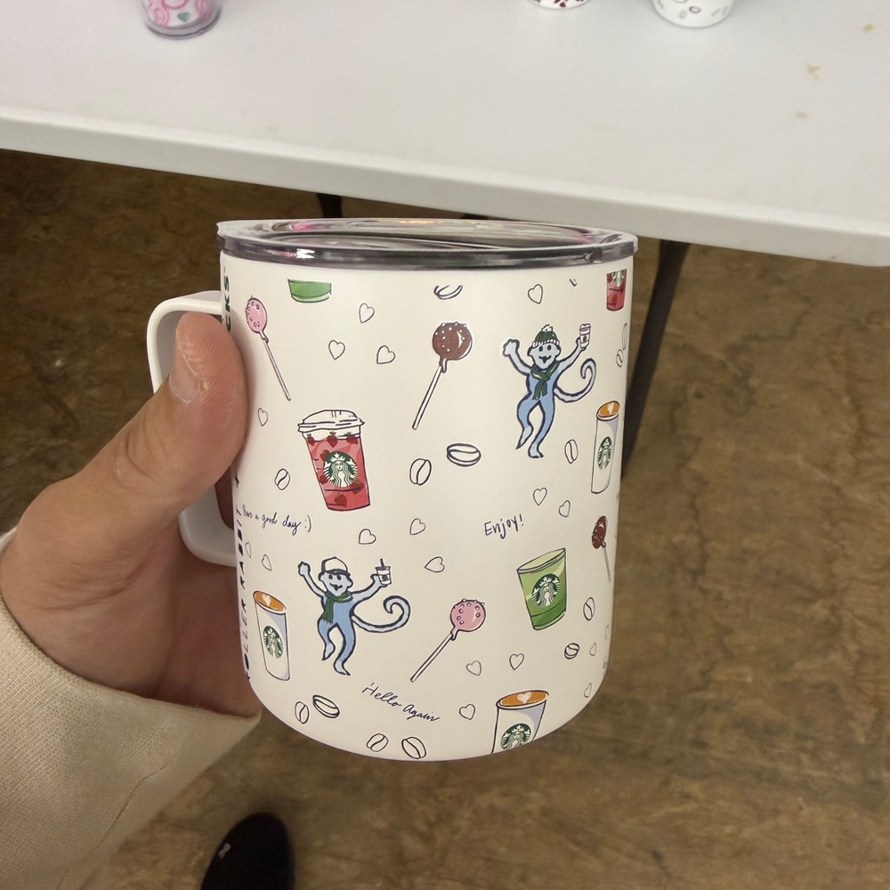 New Starbucks Roller Rabbit Travel Mug with Lid